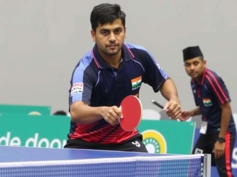 Vijay Kumar - National Champion Vijay Kumar, India Table Tennis Clash national champion
